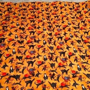 Black Cat Comforter Custom Made 40 x 106 inches